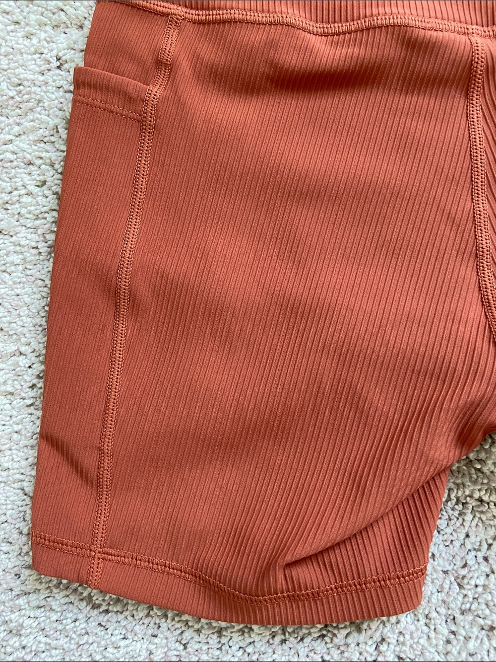 Active by Teal • Rust Ribbed Workout Set - Picture 14 of 16